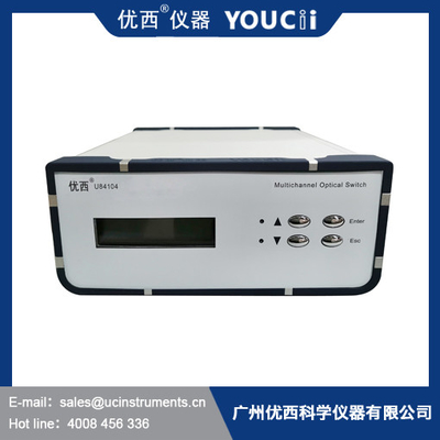 2/4/8/16 longueur d'onde fonctionnante 1260 | 1650nm de la perte de retour de Chanel Desktop Optical Switch With 50dB